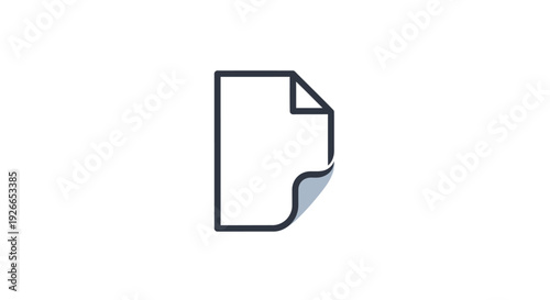 Page document icon with corner.