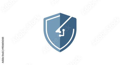 Security shield with camera icon.