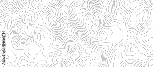 Geometric topographic map background with horizontal wave lines mountain relief texture. abstract geography illustration modern graphic design.