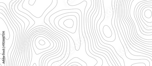 Geometric topographic map background with horizontal wave lines mountain relief texture. abstract geography illustration modern graphic design.