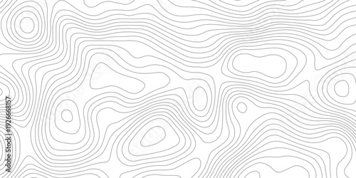 Geometric topographic map background with horizontal wave lines mountain relief texture. abstract geography illustration modern graphic design.