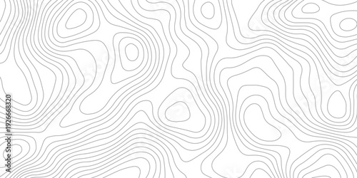 Geometric topographic map background with horizontal wave lines mountain relief texture. abstract geography illustration modern graphic design.