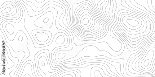 Geometric topographic map background with horizontal wave lines mountain relief texture. abstract geography illustration modern graphic design.