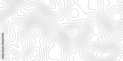 Geometric topographic map background with horizontal wave lines mountain relief texture. abstract geography illustration modern graphic design.