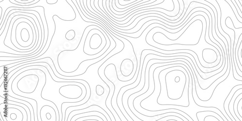 Geometric topographic map background with horizontal wave lines mountain relief texture. abstract geography illustration modern graphic design.