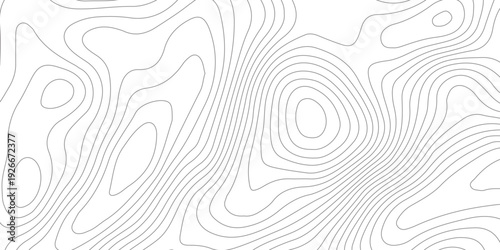 Modern topographical contour map background. topography wavy geometric lines relief surface pattern abstract vector illustration.