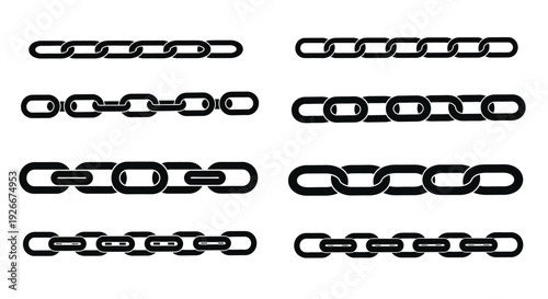 Abstract arrangement of interlocking shapes in a bold black silhouette