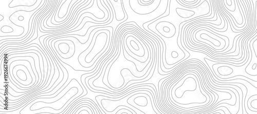 Modern topographical contour map background. topography wavy geometric lines relief surface pattern abstract vector illustration.