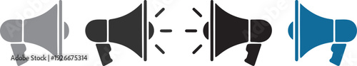 Megaphone Icon Set