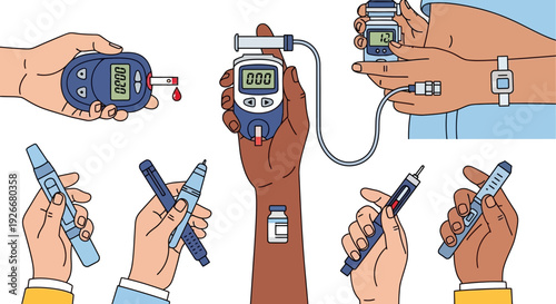 Diabetes Management: Blood Sugar Testing and Insulin Delivery Devices