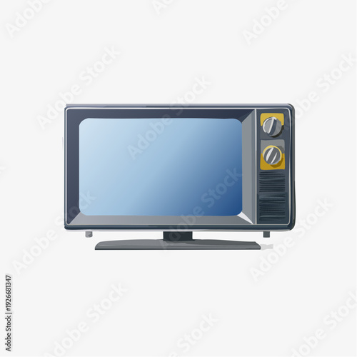 Télévision vintage rétro – Icône média nostalgique, tube cathodique