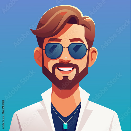 giovane prete con gli occhiali da sole 03