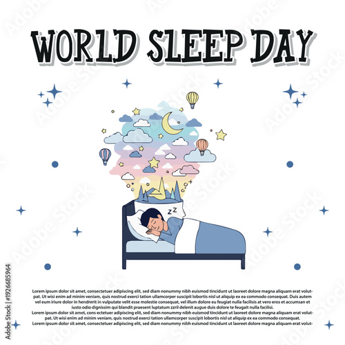 Illustrative depiction of serene sleep, fostering dreams and restful well-being for a healthy lifestyle