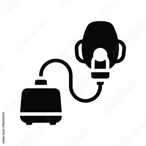 Nebulizer Device Silhouette Icon