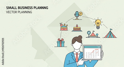 Businessman Planning Small Business Strategy.