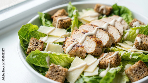 Wallpaper Mural Close up of healthy chicken Caesar salad Torontodigital.ca