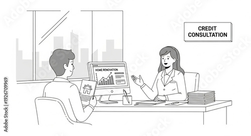 Credit Consultation Meeting Business Discussion.