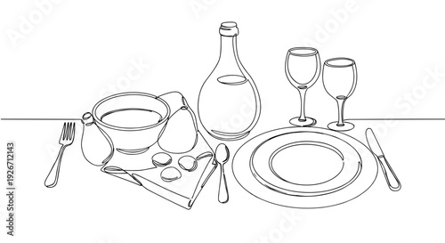 Line drawing of a menorah with candles and stars, symbolizing Hanukkah, on a transparent background
