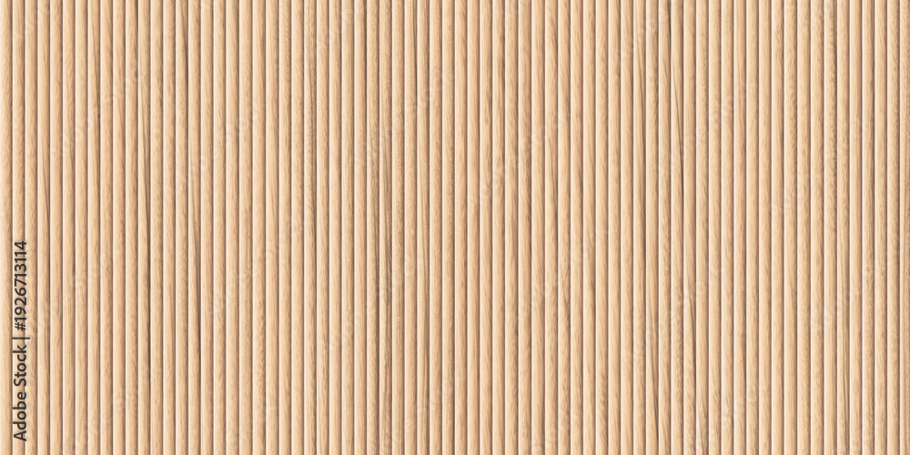 Fototapeta premium texture of wood lath wall background, seamless pattern of modern wall panelling wooden slats for background.