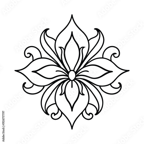 vintage floral ornament