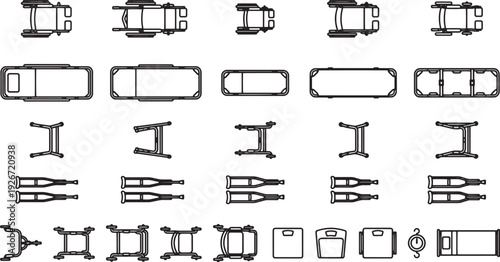 Medical equipment and supplies, from beds to crutches, are laid out, ready for use, illustrating a wide range of healthcare resources.