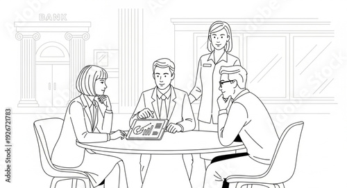 Group of Business People Meeting.