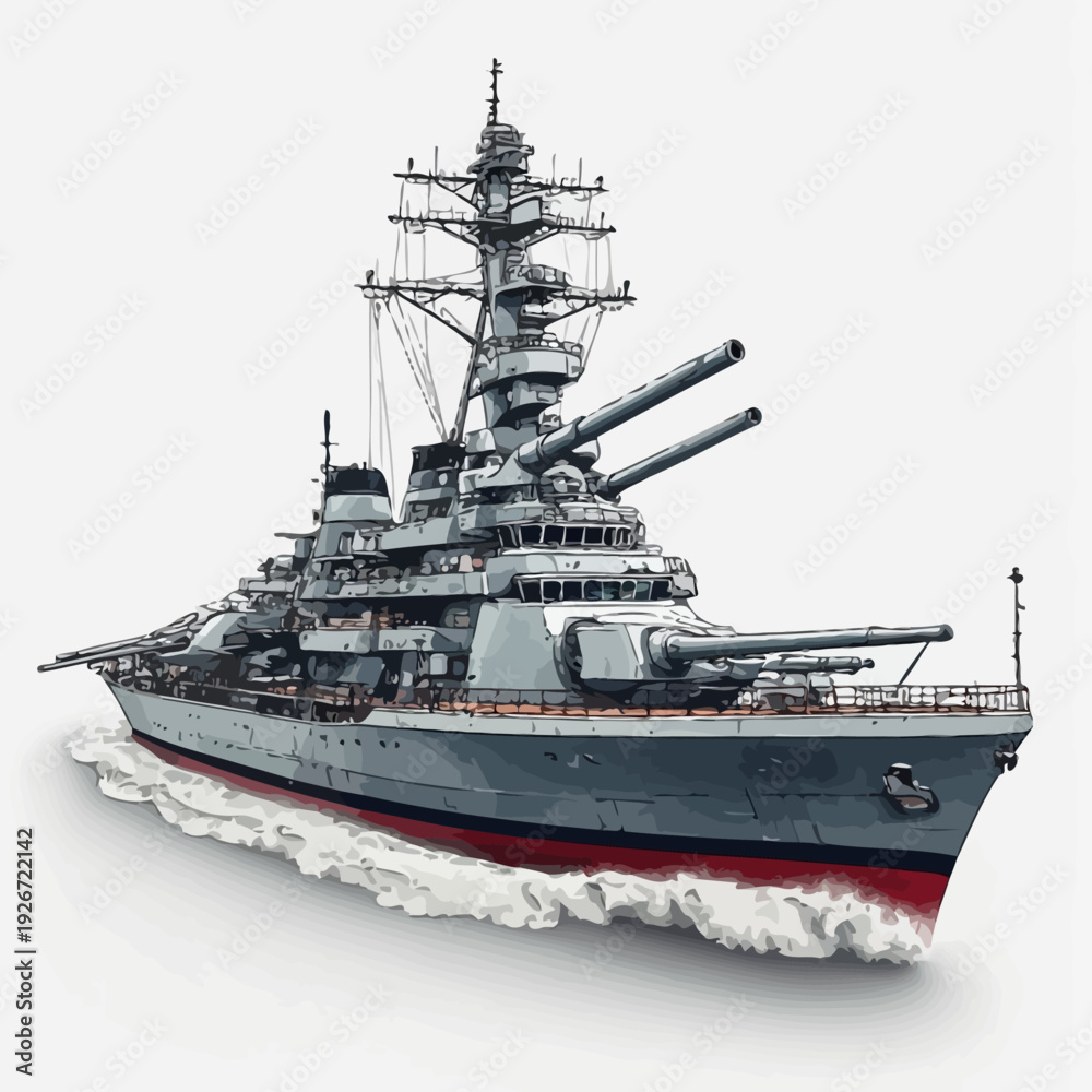 Fototapeta premium Warship Very Cool Design