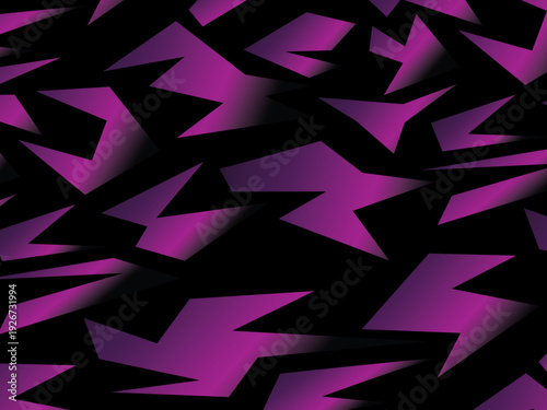 Background with abstract forged carbon fiber vector pattern with randomly arranged dark purple and black fragments, creating a modern and futuristic texture.	
