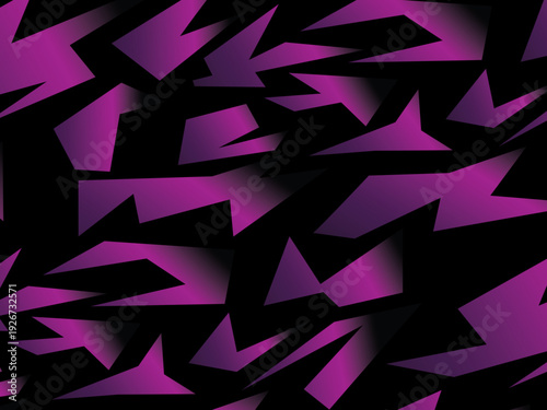 Background with abstract forged carbon fiber vector pattern with randomly arranged dark purple and black fragments, creating a modern and futuristic texture.	