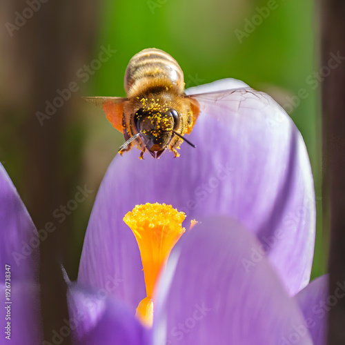 Biene im Flug