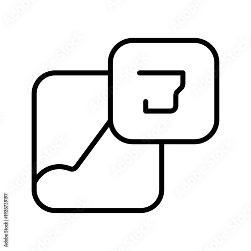 Document Attachment Line Icon File Editable Stroke Vector Illustration. Bill icon Flat symbol set outline. 