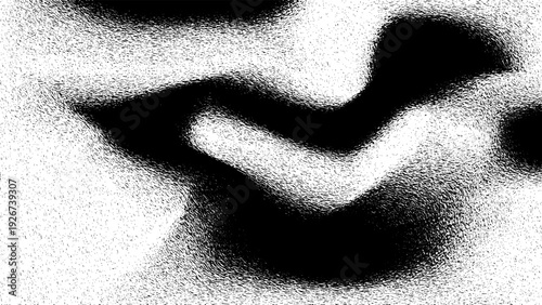 Illustration Abstract Grunge Stroke Grainy Texture Background. Dirty Rough Black Color Design Vector 