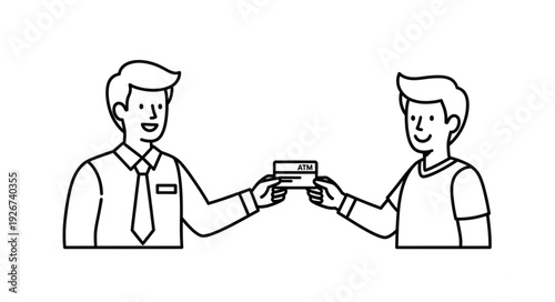 Man Handing Over Credit Card.