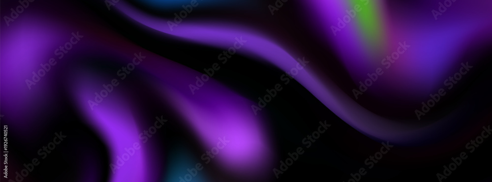 Obraz premium Abstract Purple Swirl Background With Fluid Smoke Waves And Vibrant Neon Accents. modern, web