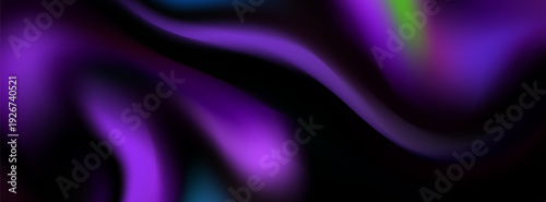 Abstract Purple Swirl Background With Fluid Smoke Waves And Vibrant Neon Accents. modern, web