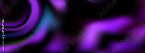 Abstract Purple Swirl Background With Fluid Smoke Waves And Vibrant Neon Accents. poster