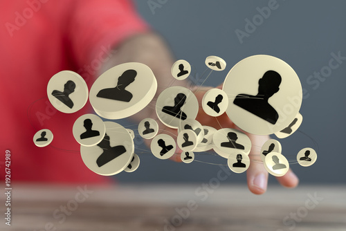 Abstract image showing netw...