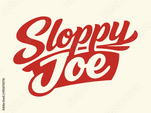 Sloppy joe logo vector