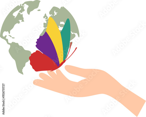 Zero Discrimination Day Illustration. Diversity, equality awarness. Vector isolated.