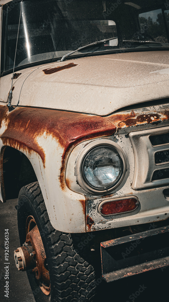 Fototapeta premium old rusty car