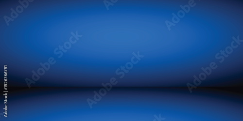 Background dark blue shelf studio  interior space room tabletop  vector illustration. Limbo countertop backdrop.