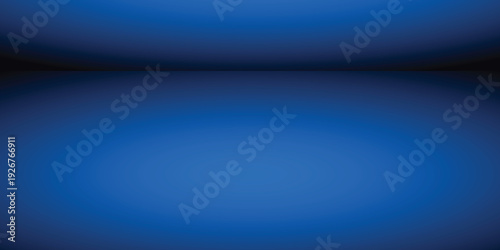 Background dark blue shelf studio  interior space room tabletop  vector illustration. Limbo countertop backdrop.