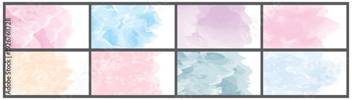 Colors watercolor paint stains vector backgrounds. Big set of bright vector colorful watercolor background for poster, brochure or flyer. 