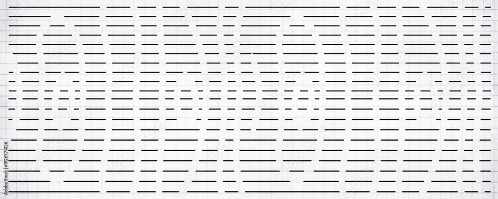 Obraz premium Straight dash line set. Pencil borders design