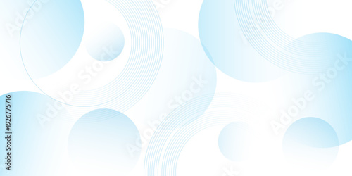 Abstract gradient white background with light circle. abstract circle shape with futuristic concept background. modern transparency circle presentation graphic banner pattern background template.