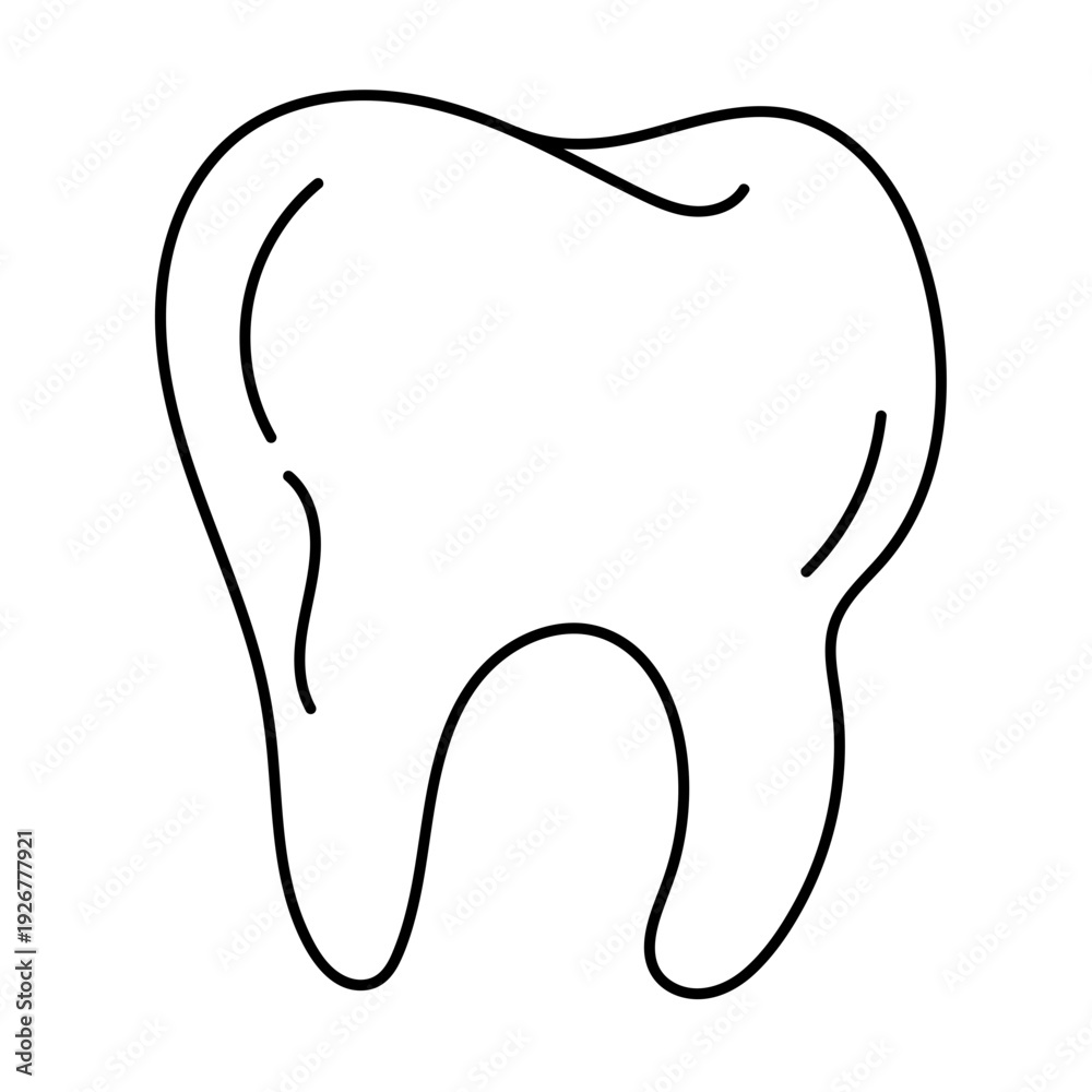 Obraz premium vector tooth icon