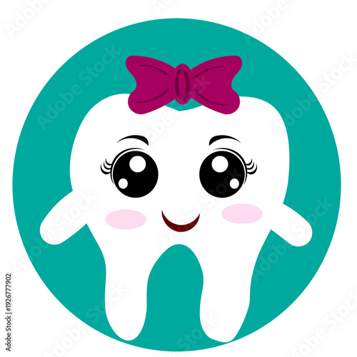 tooth mascot illustration