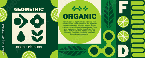 Fruit lemon leaf for organic summer mosaic and food pattern.