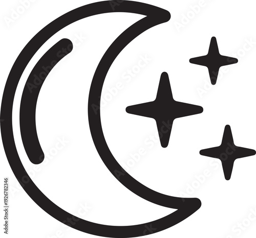 Adorable moon and stars baby name sign design perfect for nursery decor, baby room wall art, and personalized gifts.