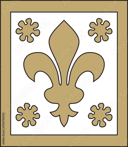 Vector gold and black ancient Roman ornament elements. Classic European parts of patterns. Lili and Krovns
